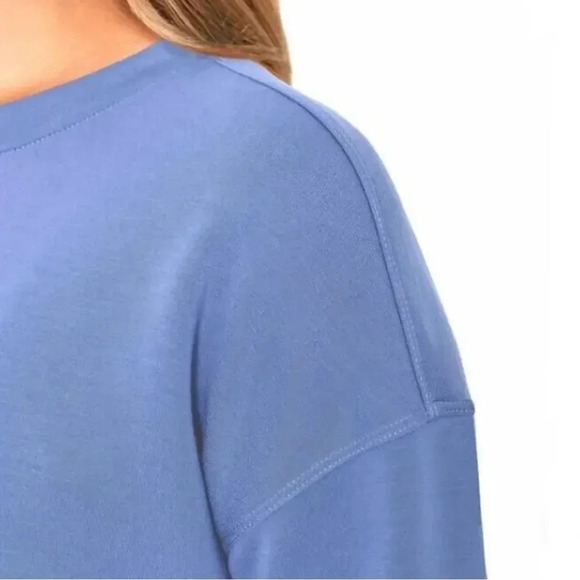 Mondetta Ladies' Scuba Long Sleeve Crewneck Sweatshirt XL Verdigris - Picture 8 of 14